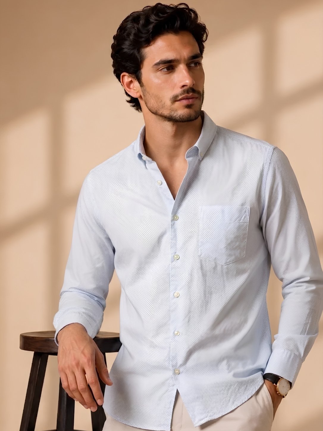 Premium Formal Shirt Sky Blue for Men